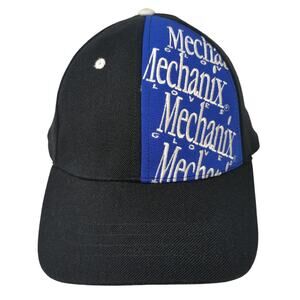 Mechanix Wear Fitted Baseball Cap Black XL Embroidered Vented Holes 6 Panel